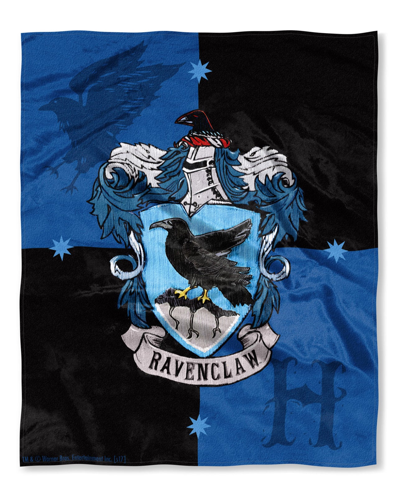 Harry Potter House Crests Silk Touch Throw 50" x 60"- Choose From All 4 Houses