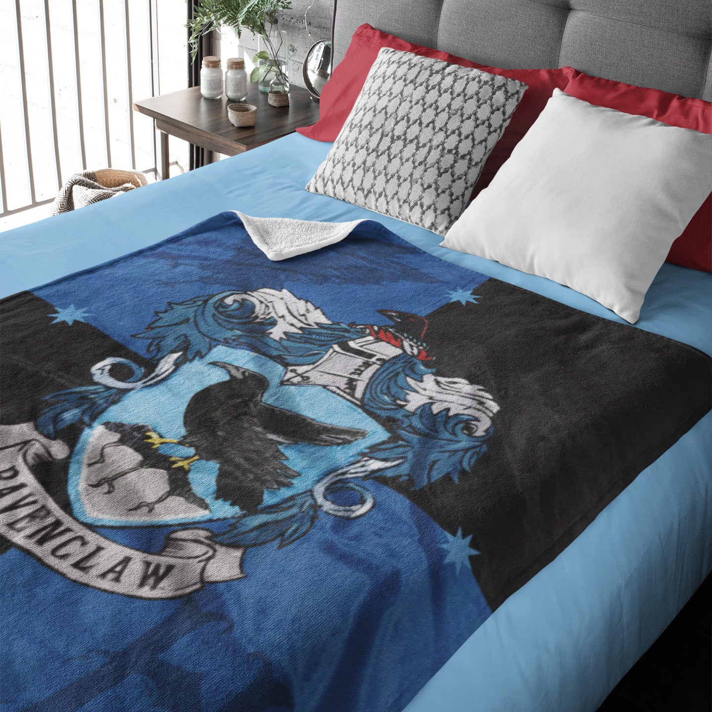 Harry Potter House Crests Silk Touch Throw 50" x 60"- Choose From All 4 Houses