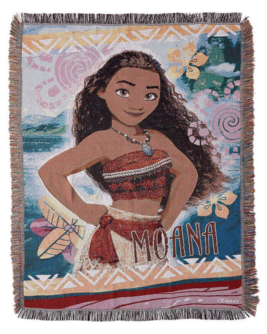 Disney Disney Moana, “Island Girl” Woven Tapestry Throw Company 48" x 60"