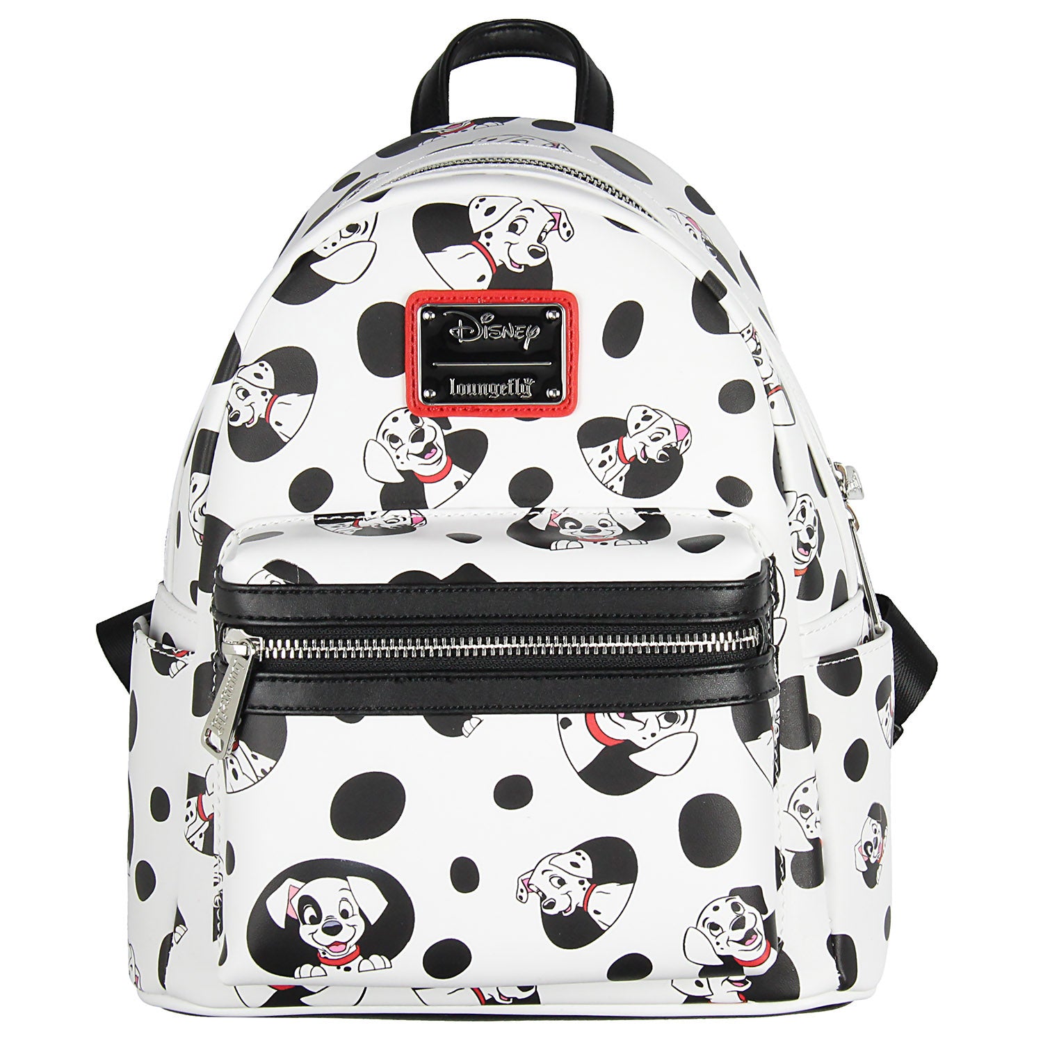 Loungefly Disney 101 Dalmatians Spots and Pups Allover Print Mini Backpack 11"