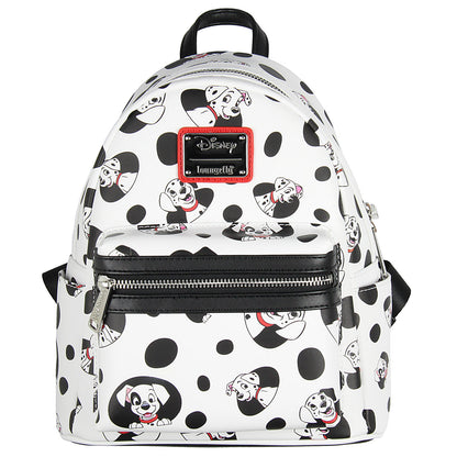 Loungefly Disney 101 Dalmatians Spots and Pups Allover Print Mini Backpack 11"