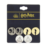 Harry Potter Earrings For Women 3 Pack 9 3/4 Lightning Bolt Scar Deathly Hallows