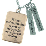 Harry Potter Albus Dumbledore Quote Necklace