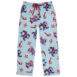 Disney Stitch & Angel Festive Christmas Time Soft Fleece Adult Pajama Pant