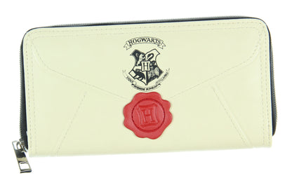 Harry Potter Womens Wallet | Potter Hogwarts Letter Wax Seal Zip Around Wallet