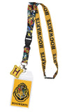Harry Potter Hogwarts Lanyard Metal Charm ID Card Holder and Collectible Sticker