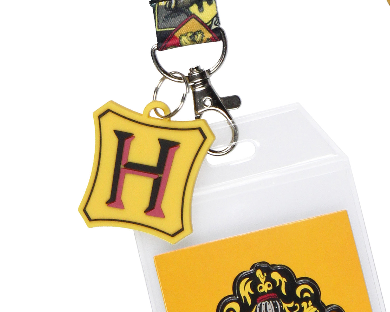 Harry Potter Hogwarts Lanyard Metal Charm ID Card Holder and Collectible Sticker