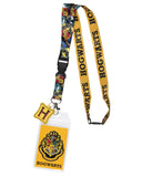 Harry Potter Hogwarts Lanyard Metal Charm ID Card Holder and Collectible Sticker