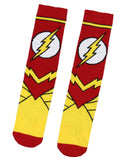 DC Comics The Flash Men's Suit Up Mid-Calf Adult Costume Crew Socks