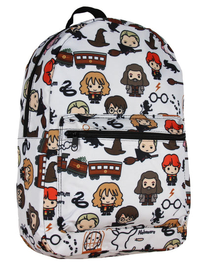 Harry Potter Laptop Backpack Chibi Characters Art Sublimated School Bag 17"