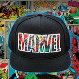 Marvel Comic Logo Sublimated Bill Snapback Cap Hat