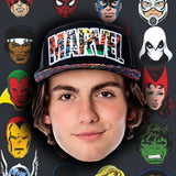 Marvel Comic Logo Sublimated Bill Snapback Cap Hat