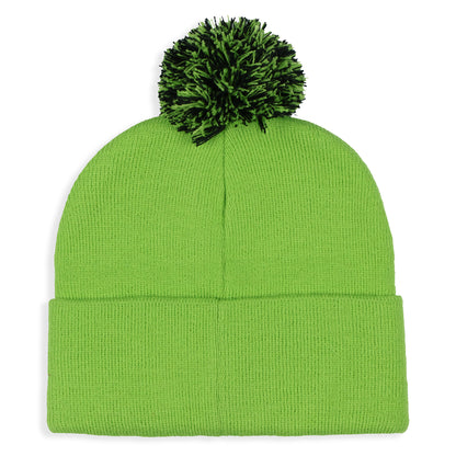 Dr. Seuss GRINCH Who Stole Christmas Pom Beanie Hat Embroidered Character
