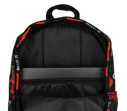 Marvel Deadpool Merc With A Mouth Verbiage All Over Print Laptop Backpack 17"