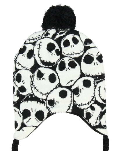 Nightmare Before Christmas Jack Skellington Allover Print Laplander Beanie