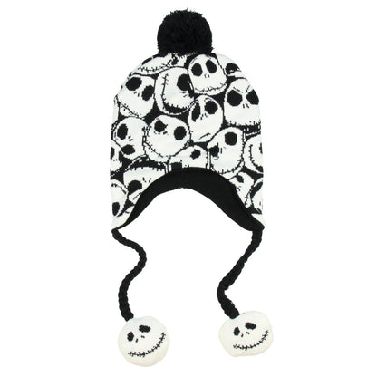 Nightmare Before Christmas Jack Skellington Allover Print Laplander Beanie