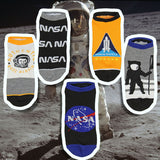 Buzz Aldrin NASA Themed No-Show Ankle Socks 5 Pair Set