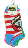 Super Mario Unisex Game Inspired 5 Pair Mix and Match Ankle Socks