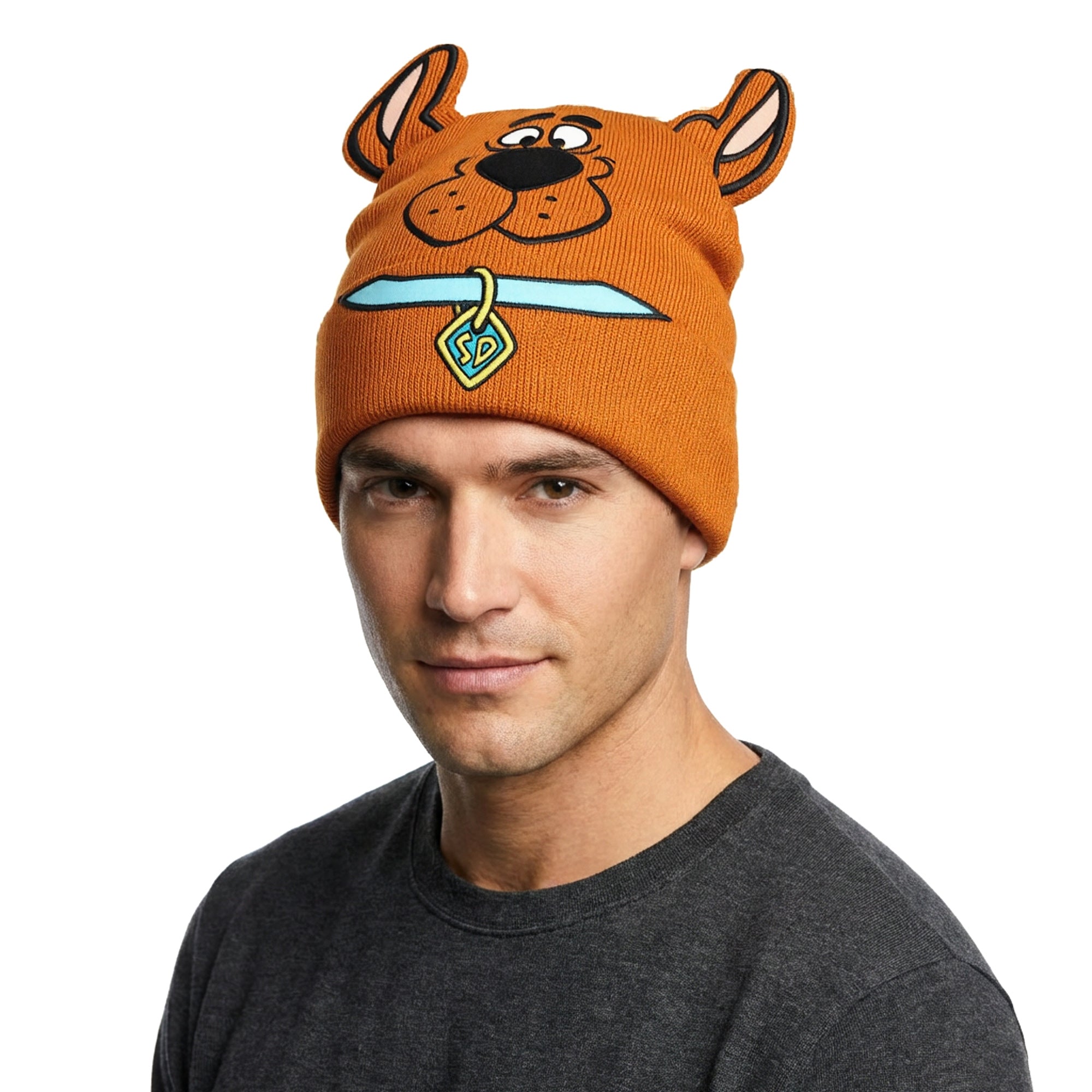Scooby Doo Costume Hat Beanie Embroidered Scooby Original Cartoon Network Face