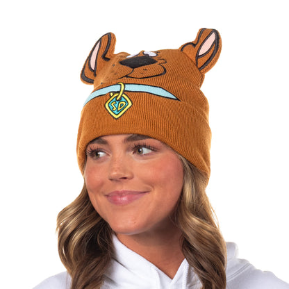 Scooby Doo Costume Hat Beanie Embroidered Scooby Original Cartoon Network Face