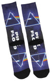 Pink Floyd Adult Dark Side Of The Moon Logo Sublimated Crew Socks 1 Pair