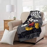 Disney Mickey Mouse Super Plush Throw The Legend 46" x 60" Blanket