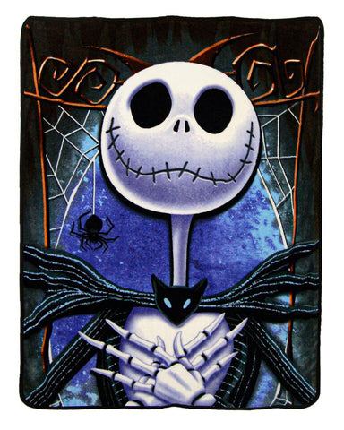 Disney's Nightmare Before Christmas Blanket Jack Skellington Throw 46" x 60"