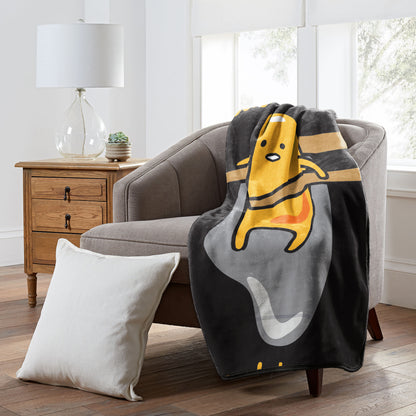 Gudetama Seriously... I Can't Fleece Super Plush Throw Blanket 46" x 60"