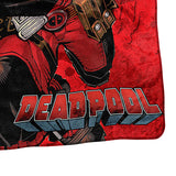Marvel Deadpool Say Deadpool!! Quote Bubble Character Super Plush Throw Blanket