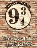 Harry Potter Platform 9 3/4 Hogwarts Express Silk Touch Throw Blanket