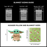 Northwest Star Wars - The Mandalorian Character Hugger Pillow & Fleece Throw Blanket Set, 40" x 50", The Child