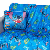 Northwest Disney's Lilo and Stitch Cloud Stretch Pillow and Silk Touch Throw Blanket Set, 14" Pillow, 40" x 50" Blanket