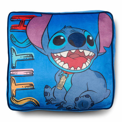 Northwest Disney's Lilo and Stitch Cloud Stretch Pillow and Silk Touch Throw Blanket Set, 14" Pillow, 40" x 50" Blanket