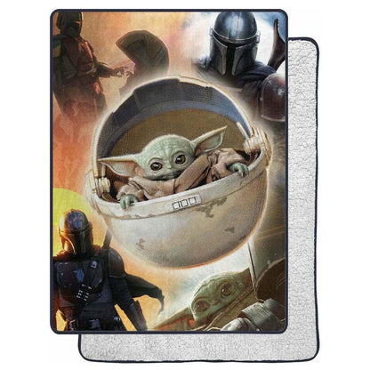 Star Wars Blanket The Mandalorian The Longest Journey Silk Touch Throw 60" x 80"