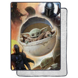 Star Wars Blanket The Mandalorian The Longest Journey Silk Touch Throw 60" x 80"