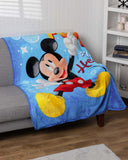 Mickey Mouse Blanket Fun Starts Here Silk Touch Throw Blanket 46" x 60"