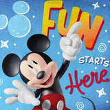 Mickey Mouse Blanket Fun Starts Here Silk Touch Throw Blanket 46" x 60"