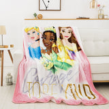 Northwest Disney Princess Silk Touch Soft Plush Throw Blanket, 60" x 80", Royal Courage