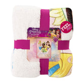 Northwest Disney Princess Silk Touch Soft Plush Throw Blanket, 60" x 80", Royal Courage