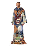 Star Wars: The Mandalorian Mando Adult Throw Blanket with Sleeves, 48" x 71"