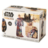 Star Wars: The Mandalorian Mando Adult Throw Blanket with Sleeves, 48" x 71"