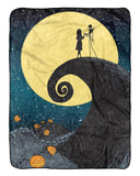 Northwest Nightmare Before Christmas Silk Touch Soft Plush Throw Blanket, 60" x 80", Starry Night