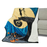 Northwest Nightmare Before Christmas Silk Touch Soft Plush Throw Blanket, 60" x 80", Starry Night