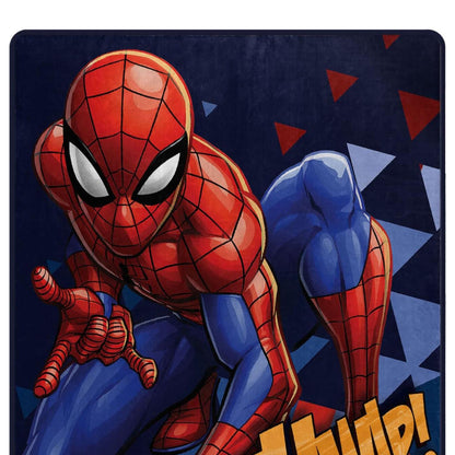Marvel Spider-Man Blanket Crouched Action Stance Silk Touch Back Throw
