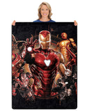 Marvel Iron Man Blanket The Infinity Saga Silk Touch Throw 46" x 60"