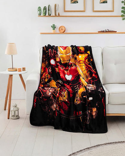 Marvel Iron Man Blanket The Infinity Saga Silk Touch Throw 46" x 60"