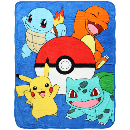 Pokemon Friends Evolve Micro Raschel Throw Blanket 48" x 60"