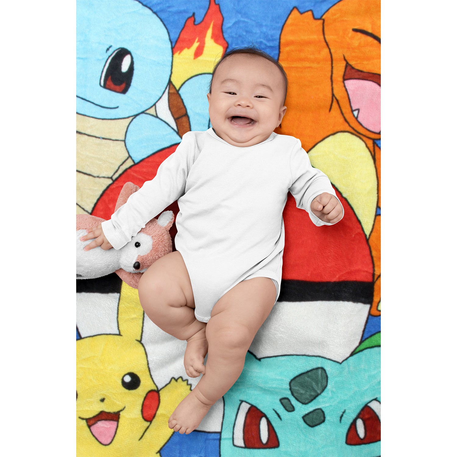 Pokemon Friends Evolve Micro Raschel Throw Blanket 48" x 60"