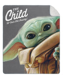 Star Wars The Mandalorian Blanket The Child Fleece Lined Throw 50" X 60"