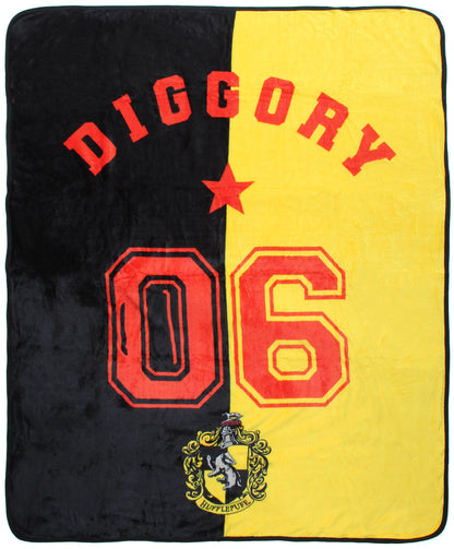 Harry Potter Cedric Diggory Hufflepuff Silk Touch Throw Blanket 50" x 60"